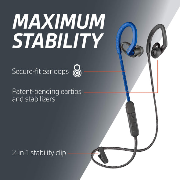 Plantronics BackBeat FIT 350 Wireless Headphones, Grey