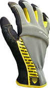 Grease Monkey Original Pro Tool Handler Mechanic Gloves with Touchscreen Capabilities, Yellow/Gray, Large