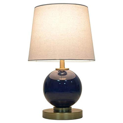 Glass Table Lamp with Touch On/Off Navy (Includes CFL Bulb) - Pillowfort