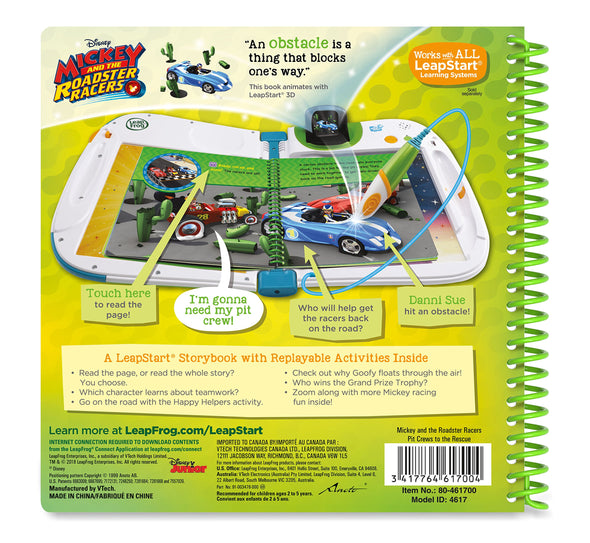 LeapFrog LeapStart 3D Mickey and the Roadster Racers Book