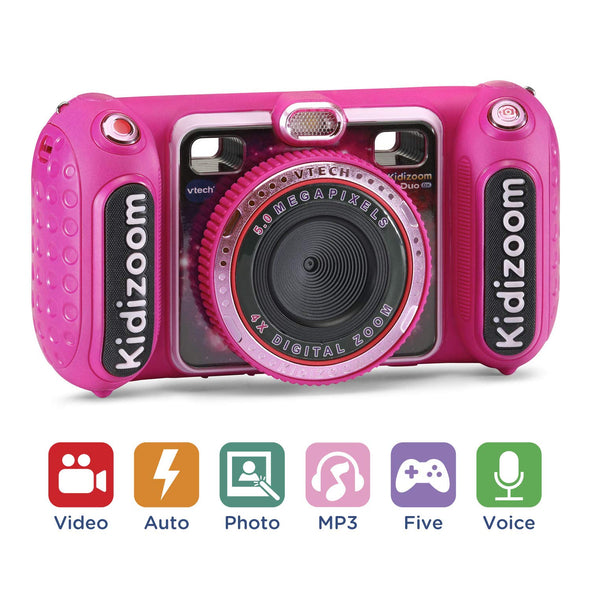 VTech KidiZoom Duo DX Digital Selfie Camera with MP3 Player, Pink