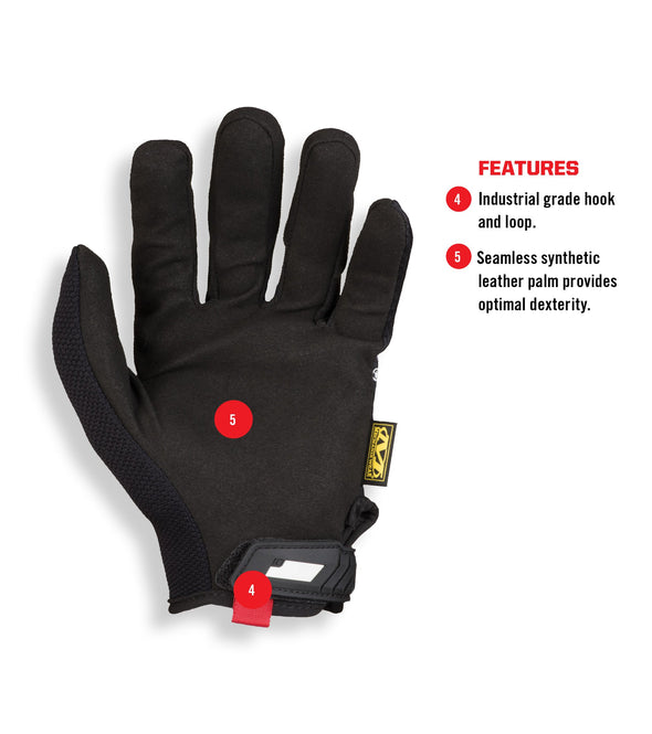 Mechanix Wear: The Original Work Gloves (Medium, Black)