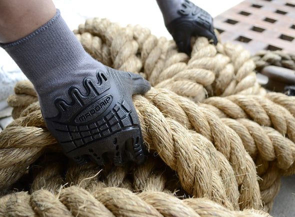 MadGrip Pro Palm Thunderdome Gloves Large, Grey/Black