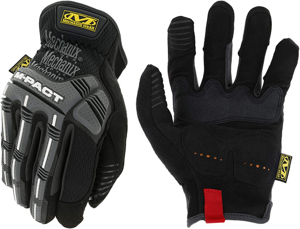 Mechanix Wear: M-Pact Open Cuff Work Gloves (Medium, Black)