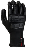 Mad Grip EIPBLKRM Ergo Impact Pu Palm Glove, Black, Medium