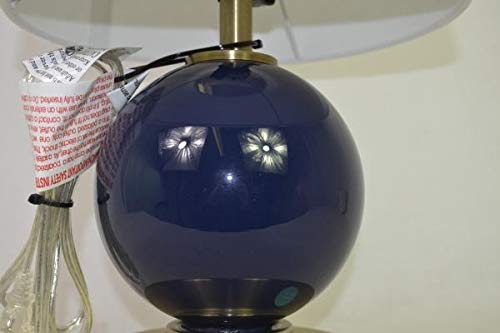 Glass Table Lamp with Touch On/Off Navy (Includes CFL Bulb) - Pillowfort