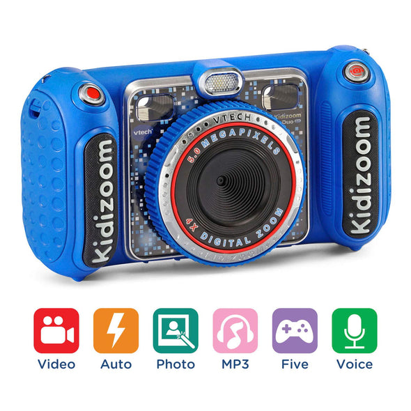 VTech KidiZoom Duo DX Digital Selfie Camera with MP3 Player, Blue