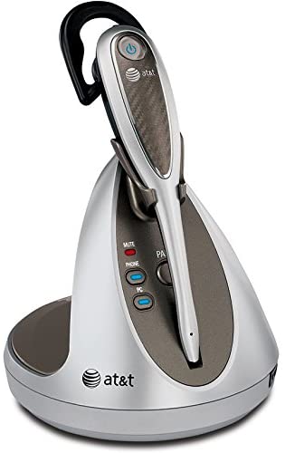 AT&T TL7910 DECT 6.0 Cordless Headset with Softphone Call Manager and Voice Command, Silver