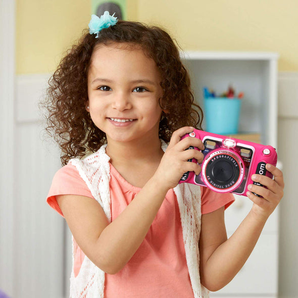 VTech KidiZoom Duo DX Digital Selfie Camera with MP3 Player, Pink