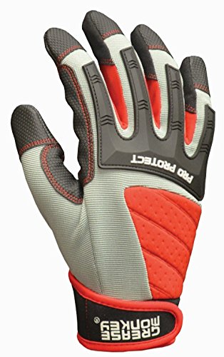 Grease Monkey Pro Protect Mechanic Gloves with Touchscreen Compatibility, X-Large