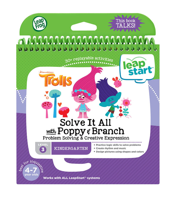 LeapFrog LeapStart Trolls Solve It All with Poppy and Branch Activity Book