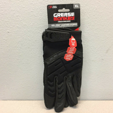 Grease Monkey 25308 Gel-PRO Leather Hybrid Mechanic Gloves X