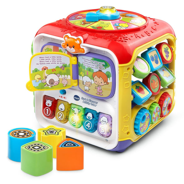 VTech Sort and Discover Activity Cube, Red