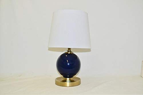Glass Table Lamp with Touch On/Off Navy (Includes CFL Bulb) - Pillowfort