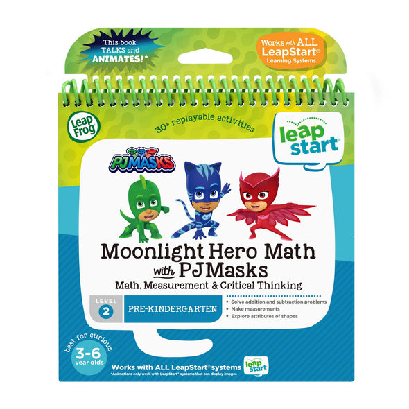 LeapFrog LeapStart 3D Moonlight Hero Math with PJ Masks Book, Level 2