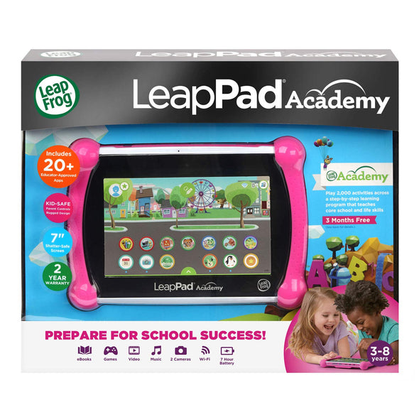 LeapFrog LeapPad Academy Kids’ Learning Tablet, Pink
