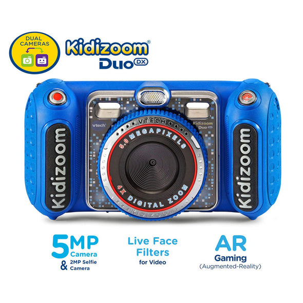 VTech KidiZoom Duo DX Digital Selfie Camera with MP3 Player, Blue