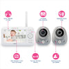 VTech VM352-2  Digital Video Baby Monitor with 2 Cameras, Wide-Angle Lens and Standard Lens, Silver and White